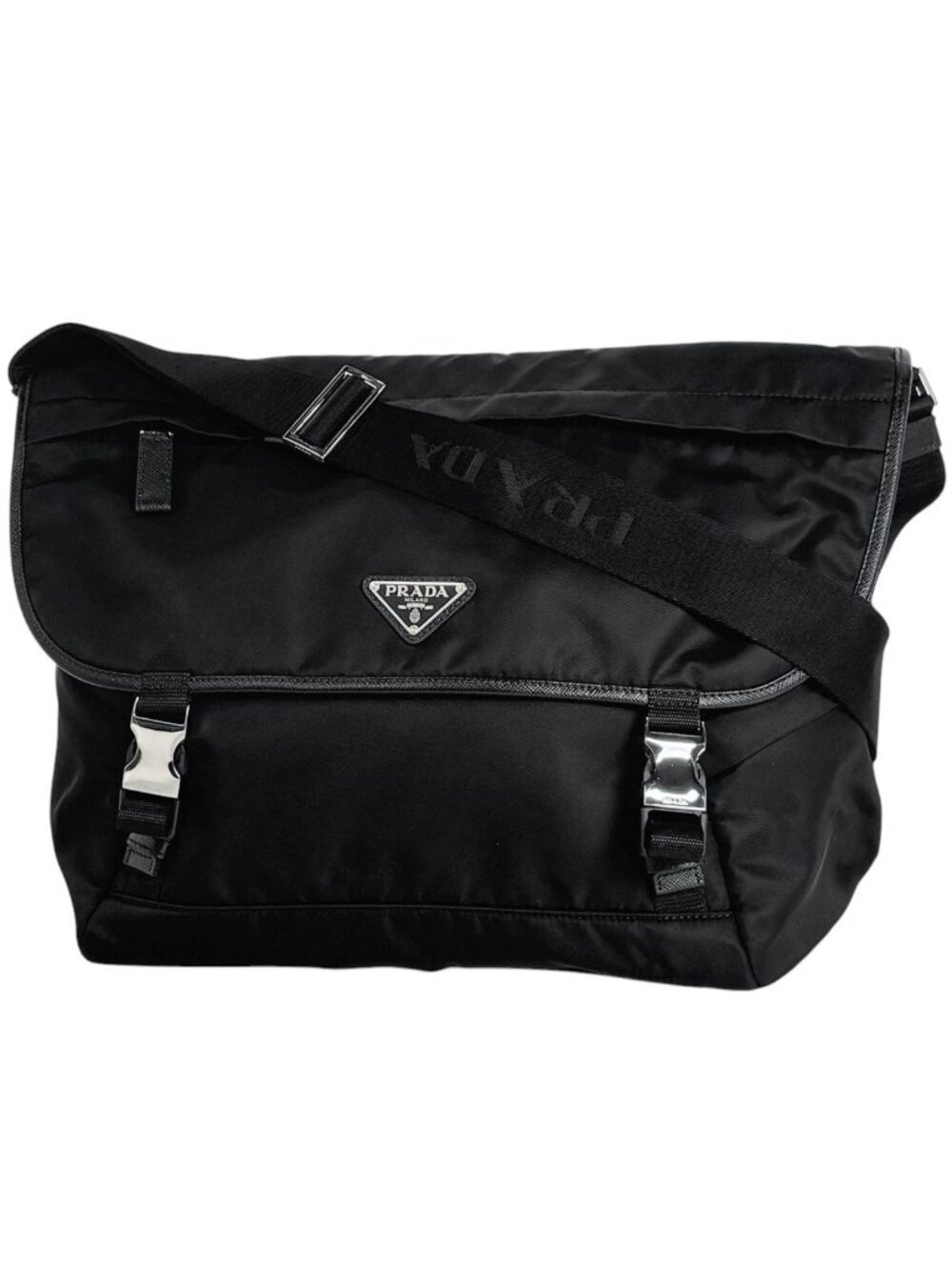 Prada Shoulder Bag Messenger Nylon Nero
